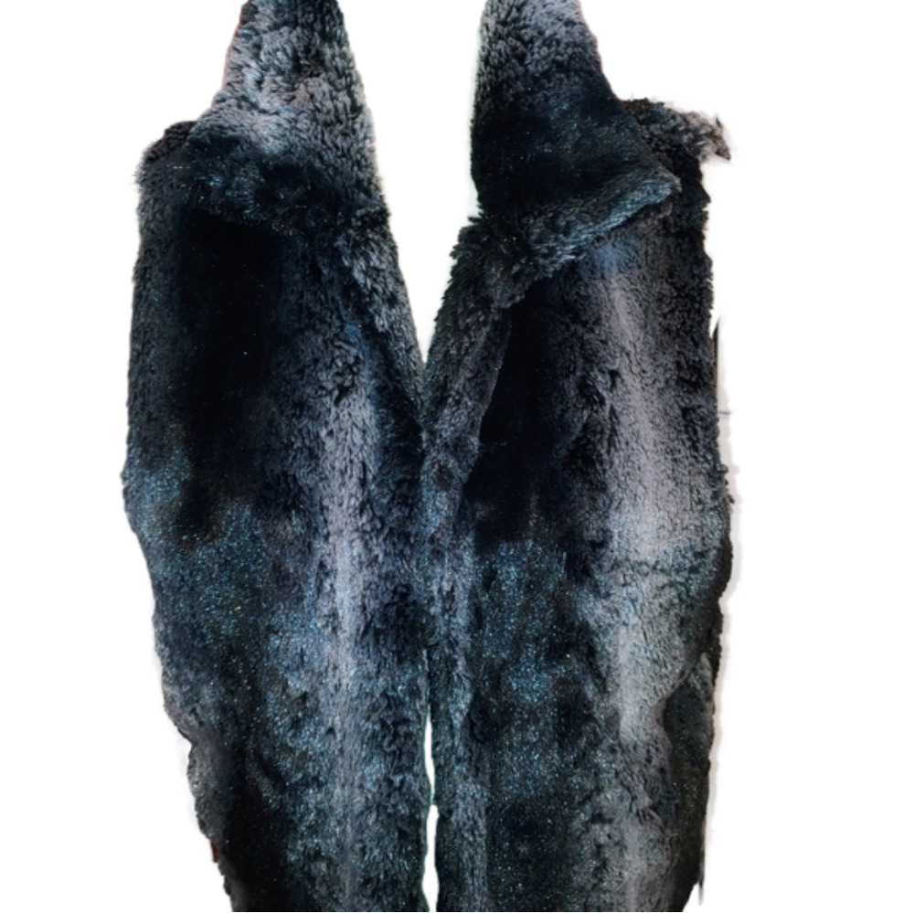 Betsey Johnson Faux Fur Vest S